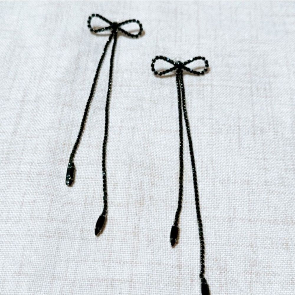 Rhinestone drop earrings #1452 - Picture 2 of 4